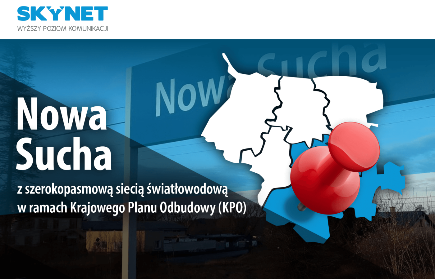 nowa sucha internet światłowodowy