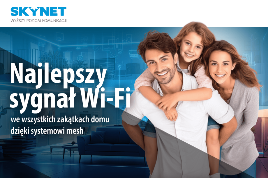 najlepszy sygnał Wi-Fi we wszystkich zakątkach domu dzięki systemowi mesh